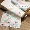 2 Pcs Pink Flower Glasses Cloth Suede Eyeglass Cell Phone Cleaning Cloth